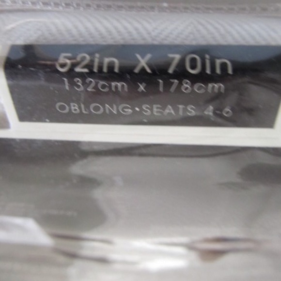 Windsor Tablecloth White 52X70 Inches Oblong Stain Resistant New in Package - Picture 8 of 8